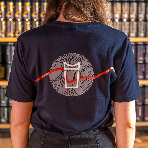 T-Shirt: Navy Hometown 002