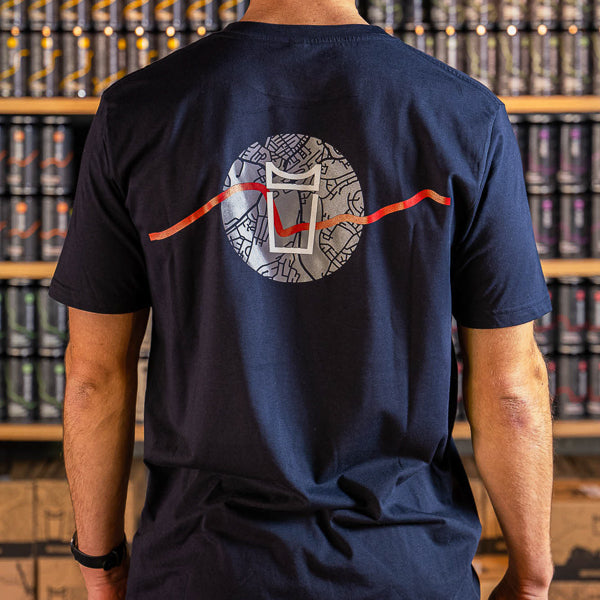 T-Shirt: Navy Hometown 002
